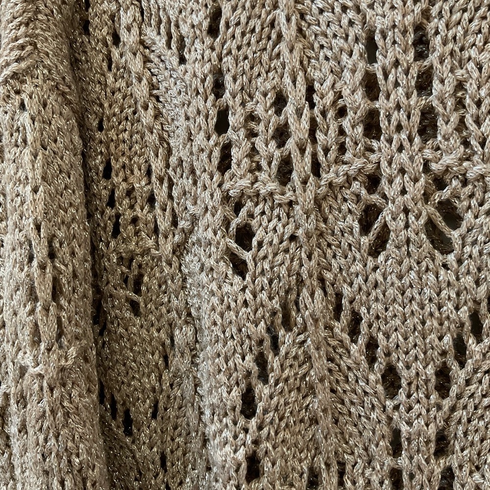 Jones New York Gold Metallic Sweater - Picture 2 of 7